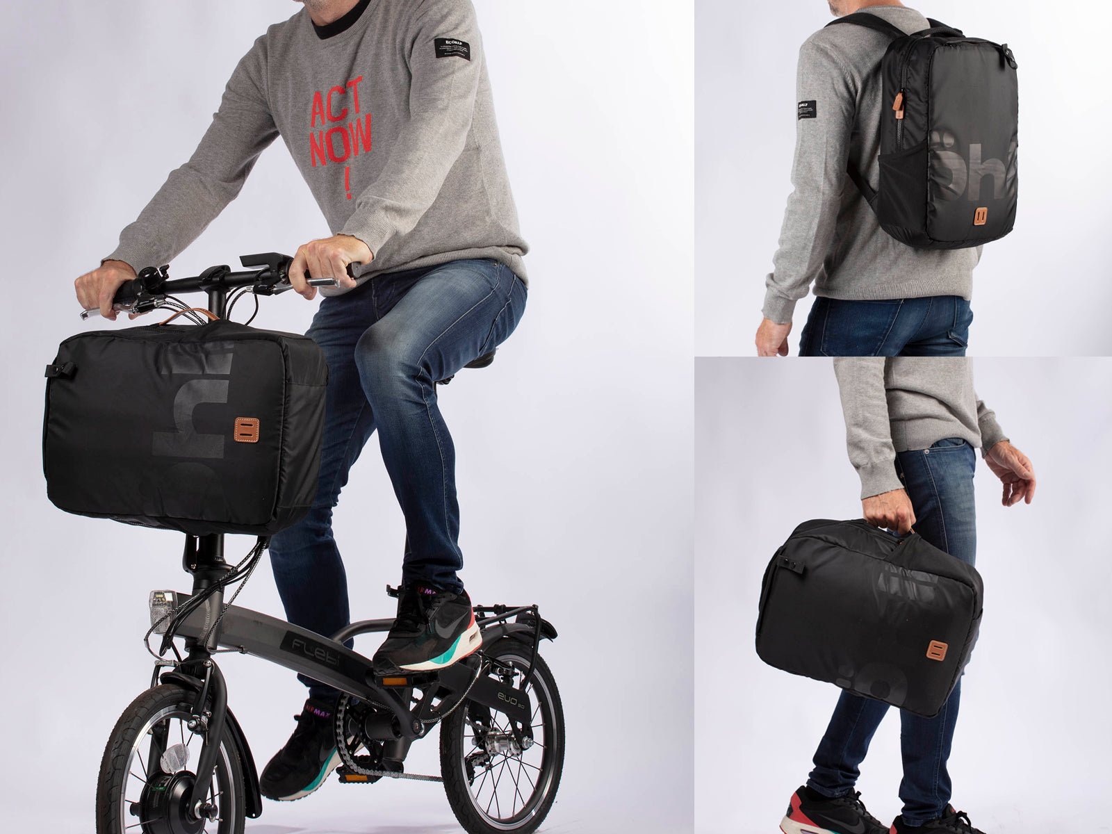 Folding best sale bicycle backpack